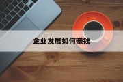 企业发展如何赚钱