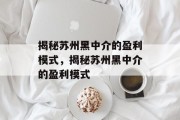 揭秘苏州黑中介的盈利模式，揭秘苏州黑中介的盈利模式