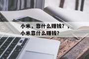 小米，靠什么赚钱？，小米靠什么赚钱？