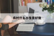 农村什么小生意好做