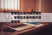 安硕信息盈利模式探究，安硕信息盈利模式深度探究