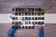 从大到小，从快到慢——聚焦上海生意的盈利模式，上海企业盈利模式剖析，以大小快慢展现商业竞争策略