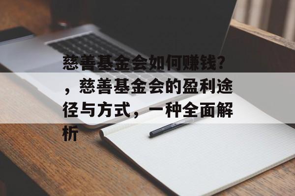 慈善基金会如何赚钱？，慈善基金会的盈利途径与方式，一种全面解析