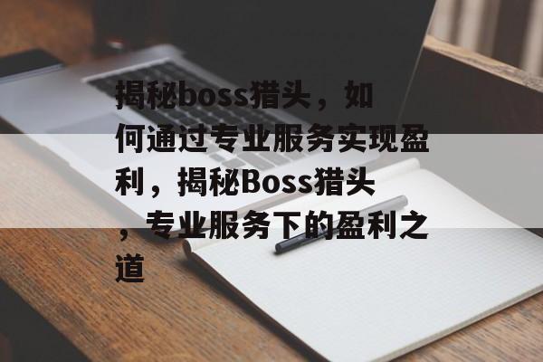 揭秘boss猎头，如何通过专业服务实现盈利，揭秘Boss猎头，专业服务下的盈利之道