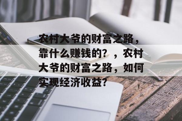 农村大爷的财富之路，靠什么赚钱的？，农村大爷的财富之路，如何实现经济收益？