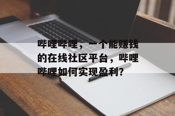 哔哩哔哩，一个能赚钱的在线社区平台，哔哩哔哩如何实现盈利？