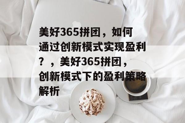 美好365拼团，如何通过创新模式实现盈利？，美好365拼团，创新模式下的盈利策略解析