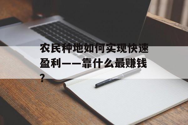 农民种地如何实现快速盈利——靠什么最赚钱？